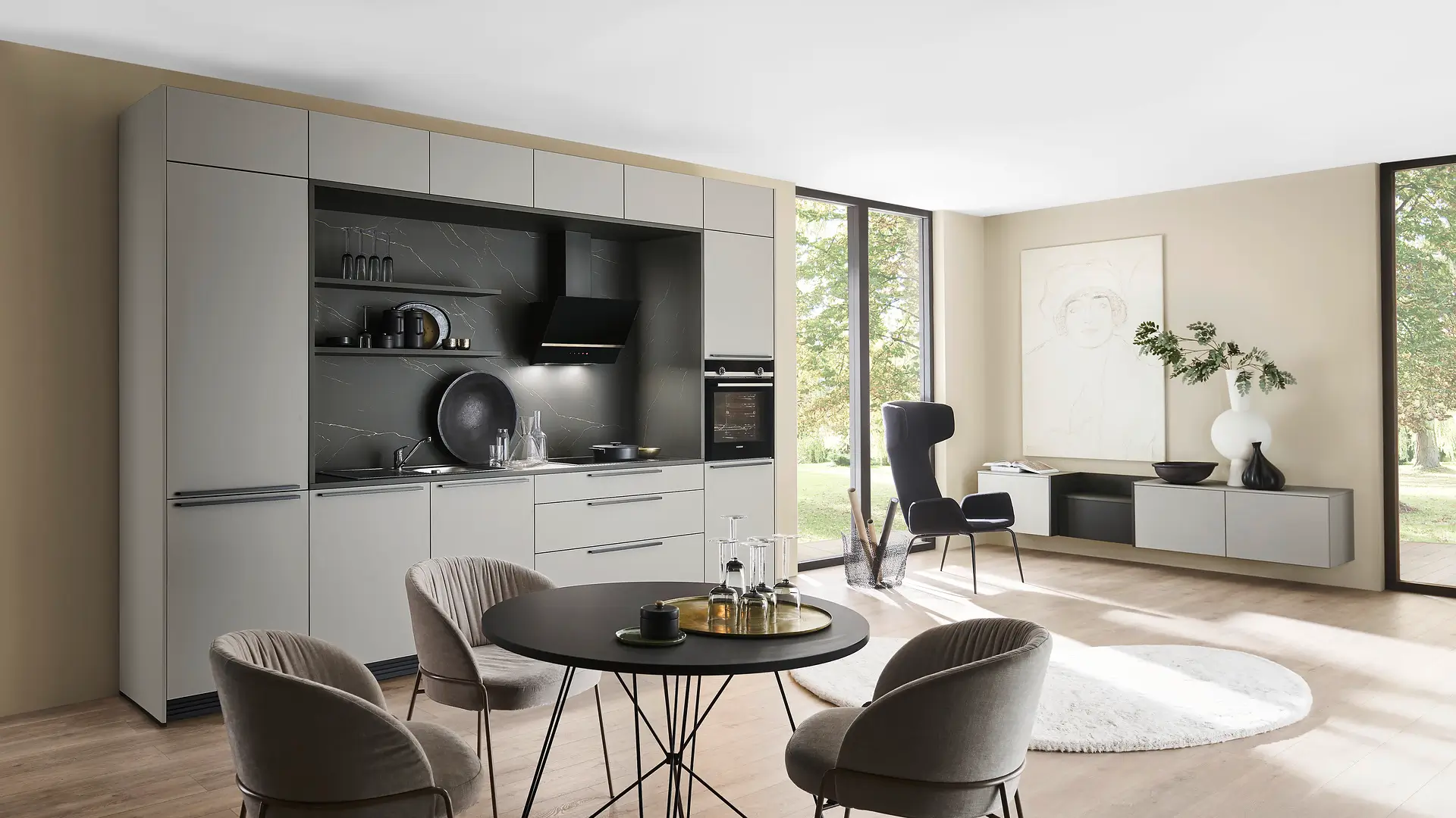 Modern MANHATTAN_UNI___Platingrau