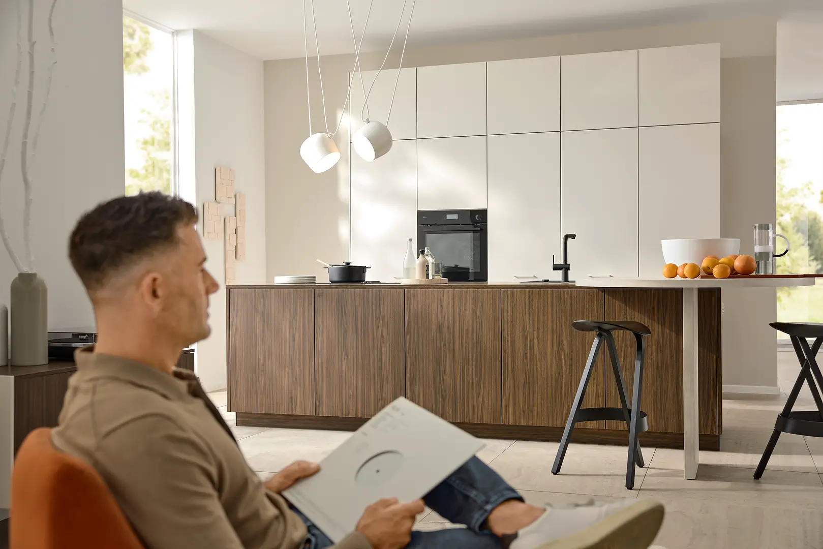 Modern MANHATTAN___Walnuss_Havanna___SOFT_LACK___Kaschmir_softmatt