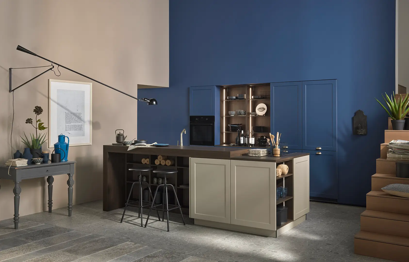 Nieuw klassiek RAVENNA_LACK___Greige___Blaubeere_softmatt